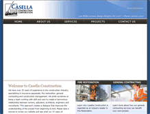 Tablet Screenshot of casellaconstruction.com